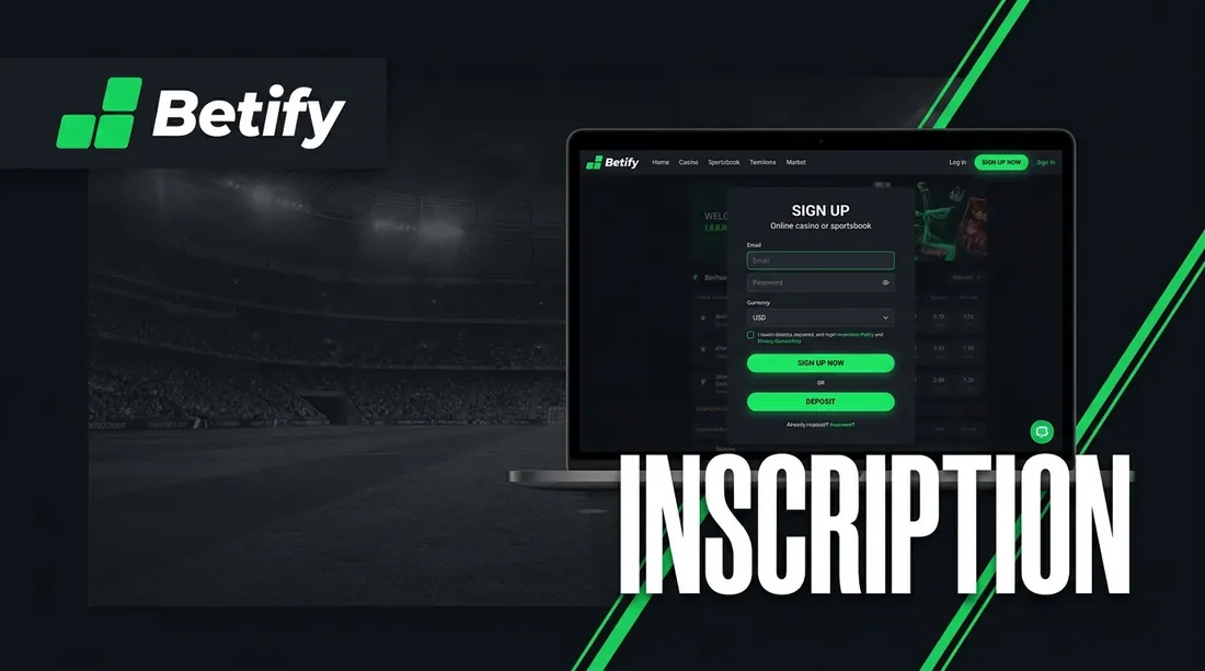 Formulaire d’inscription Betify étape par étape