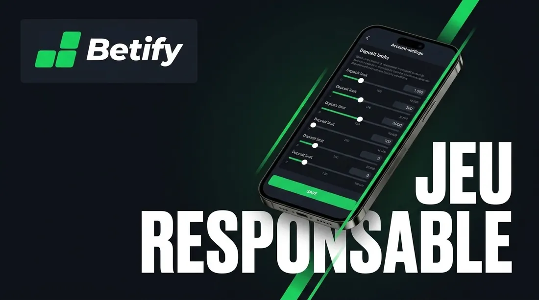 Limites de dépôt, pause et auto-exclusion sur Betify